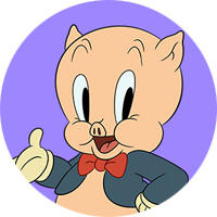 Porky Pig headshot
