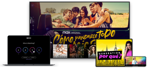 HBO MAX User Interface on multiple devices
